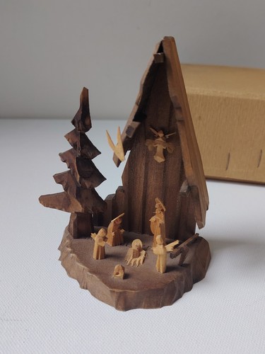Alte mini holzkrippe - alte,