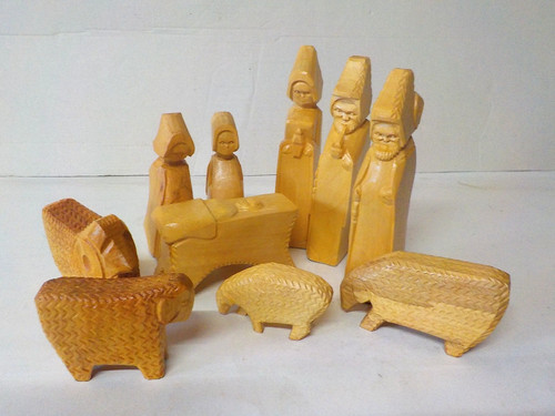 Holz krippenfiguren aus - 10,