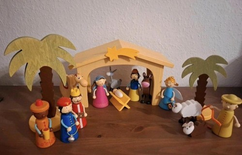Holz kinderkrippe teilig - kinderkrippe, 17-teilig