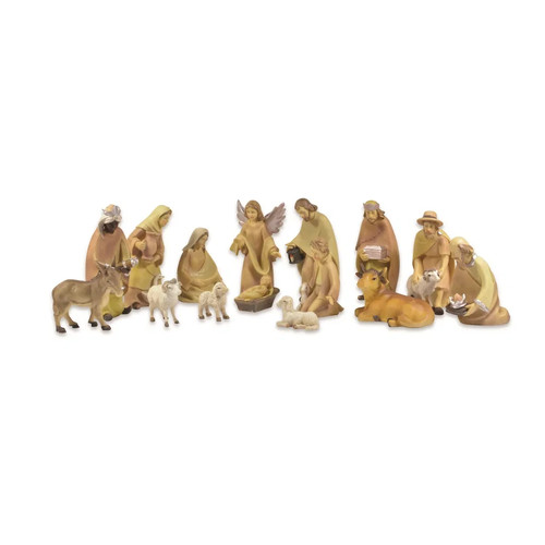 Krippenfiguren holzoptik - krippenfiguren,