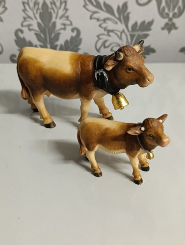 Holz krippen figur kuh kalb - krippen,