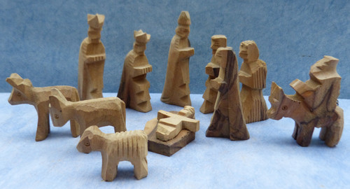 27390 krippenfiguren aus holz - krippenfiguren,