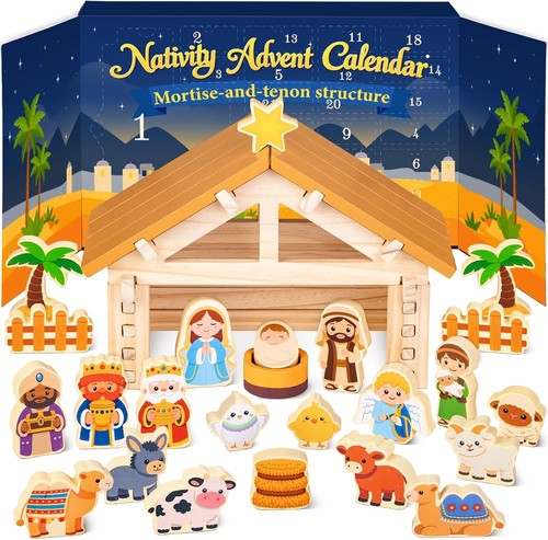 Holz krippe adventskalender - holz,