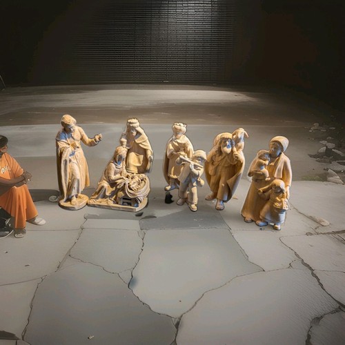 Krippenfiguren holz - ,