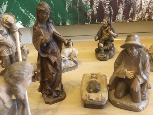 Krippenfiguren holz natur - krippenfiguren, holz,