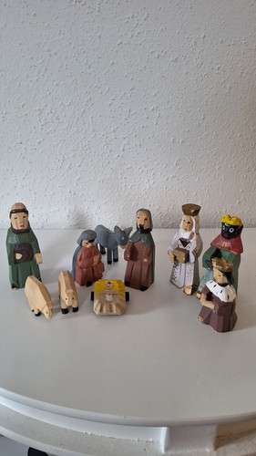 Krippenfiguren holz bemalt - krippenfiguren,