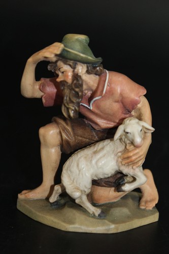 Schöne krippenfigur hirte mit - krippenfigur,