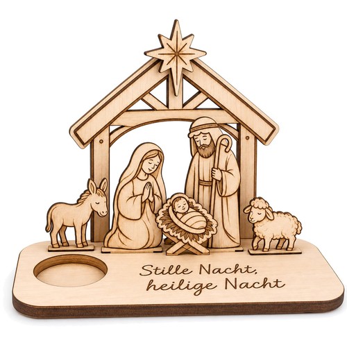 Krippenfiguren schafe holz - krippenfiguren,