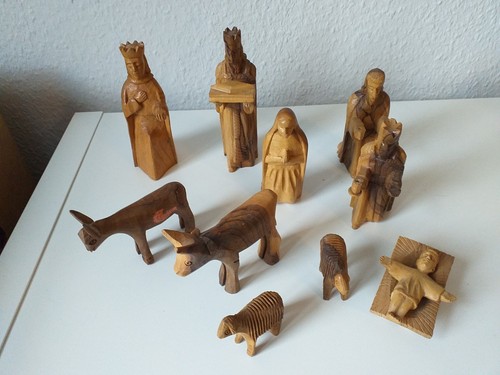 Holz krippenfiguren - -,