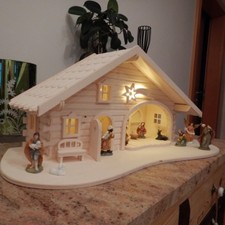 Krippe Weihnachtskrippe Holz