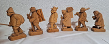 6 x handgeschnitzte