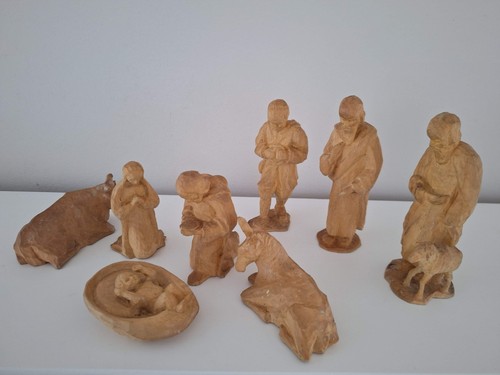 Krippenfiguren holz geschnitzt - holz,