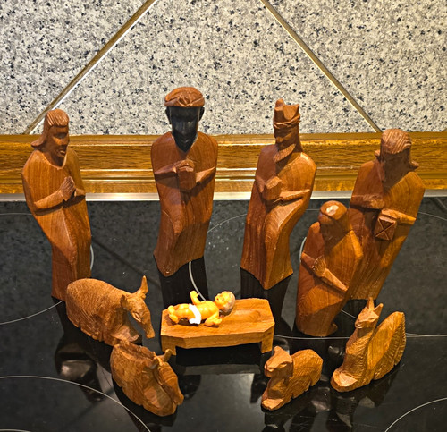 Holz krippenfiguren figurenset - holz,
