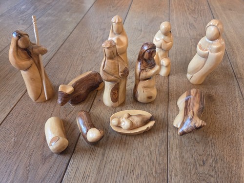 Olivenholz krippenfiguren - olivenholz,