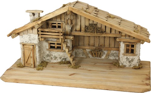Krippenstall titisee aus holz - aus,