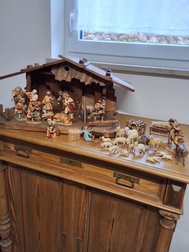 Weihnachtskrippe mit figuren - weihnachtskrippe,
