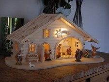 Krippe Weihnachtskrippe Holz