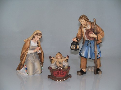 Holz krippen figuren set - holz,