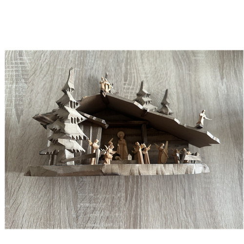 Holz weihnachtskrippe - holz,