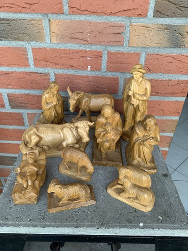Set krippe krippenfiguren - set, holz
