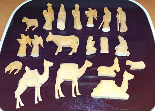 Tlg holz krippenfiguren - 19-tlg.,