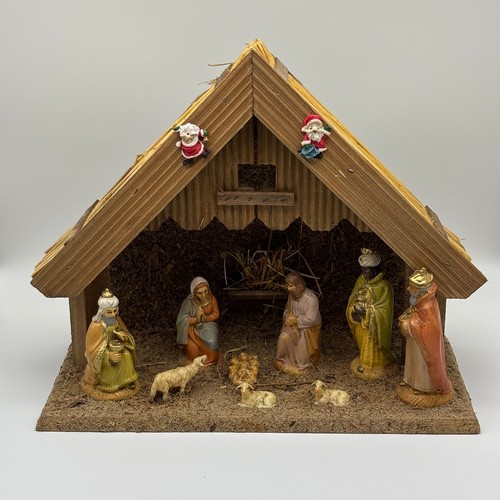 Weihnachtskrippe holz mit - holz,