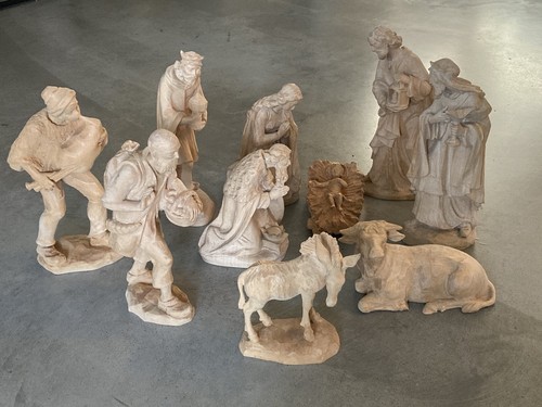 10x große krippenfiguren - große,