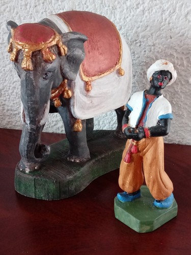 Krippenfiguren ein elefant - 2,