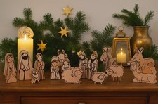 11 tlg. Krippenfiguren Set